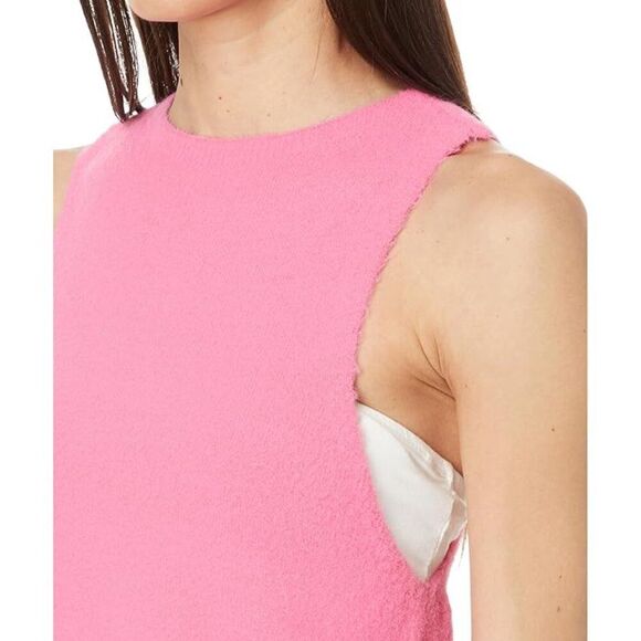 Free People Warm Fluff Crop Neon Pink M - Picture 3 of 4
